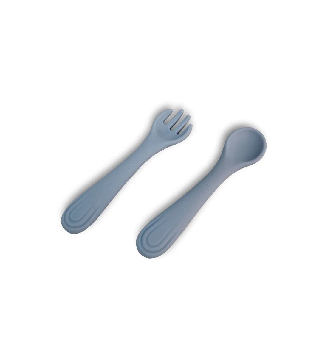 Set Di 2 Cucchiaini E Cucchiaio In Silicone Per Neonati - Rosa E Viola, Morbidi, Senza BPA, Dai 6 Mesi