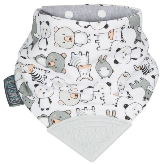 BAVAGLINO BANDANA per la Dentizione NECHERCHEW CHEEKY CHOMPERS - immagine 3