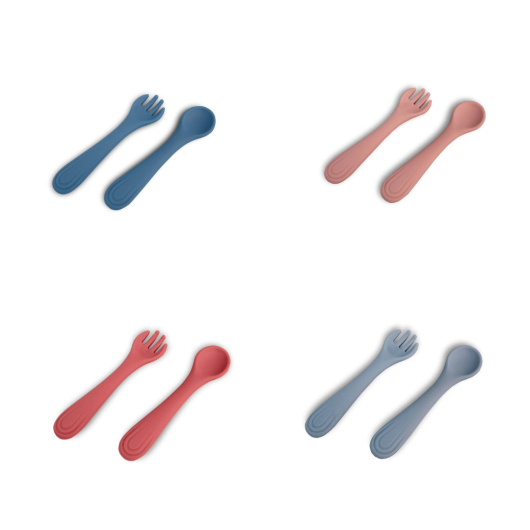 SET FORCHETTA e CUCCHIAIO in SILICONE MIZU Baby