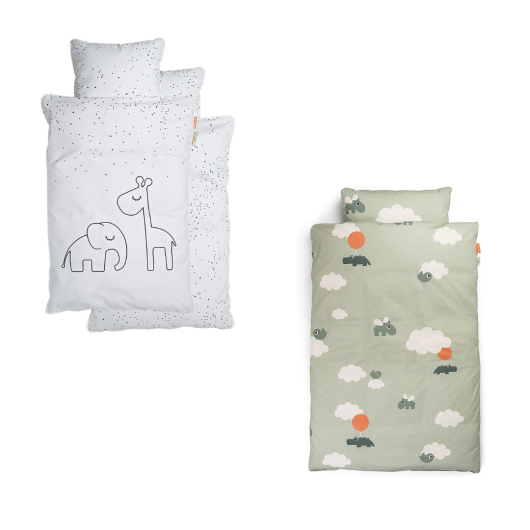 SET COPRIPIUMINO E FEDERA 70 X 100 cm per CULLA CO SLEEPING DONE BY DEER