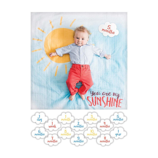 COPERTINA SWADDLE in mussola di cotone LULUJO - immagine 3