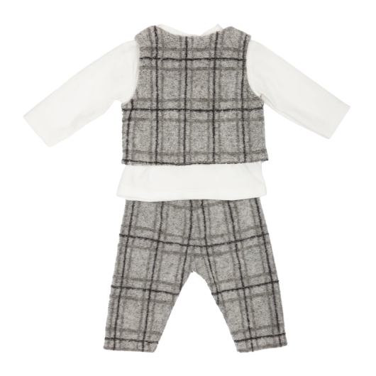 COMPLETO 3 pezzi in Maglia Neonato LALALU' - immagine 2