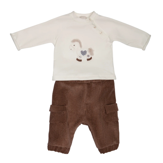 COMPLETO in Velluto Neonato LALALU'
