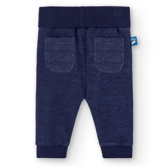 LittleVoyager PANTALONI FELPATI DENIM BIMBO BOBOLI - immagine 2