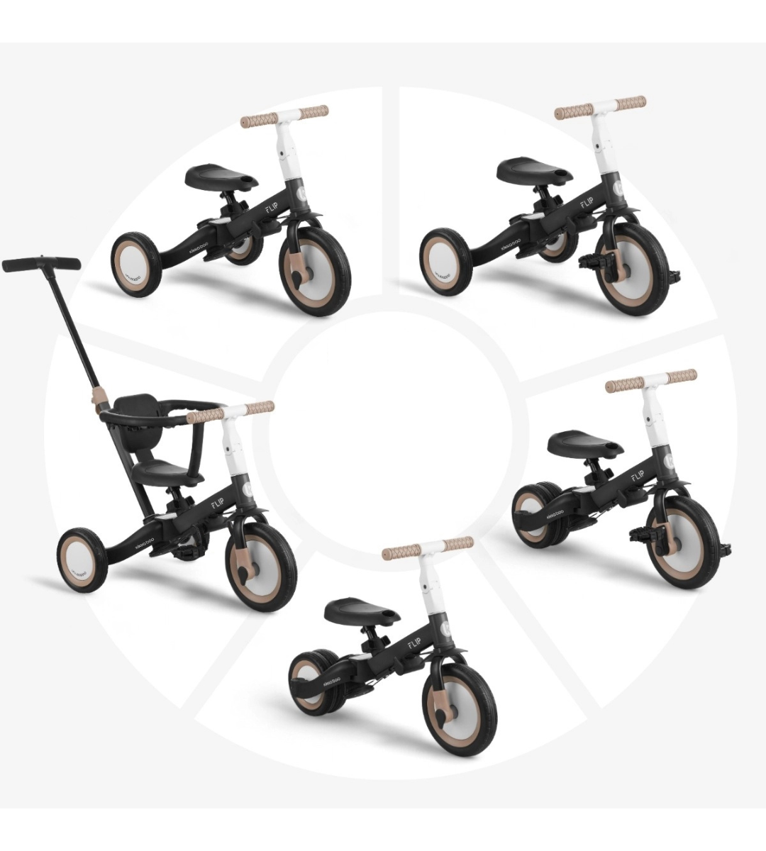 TRICICLO BICICLETTA 5 IN 1 FLIP KIKKA BOO