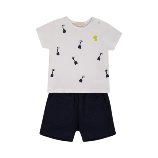 COMPLETO Pantaloncino e T-shirt Neonato LALALU'