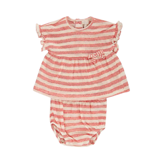 COMPLETO in Maglina a Coste con Culotte Neonata LALALU'