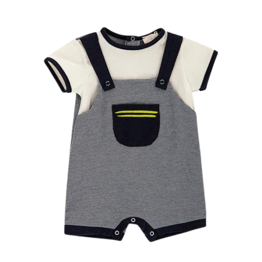 PAGLIACCETTO in Piquet Elasticizzato Neonato LALALU'