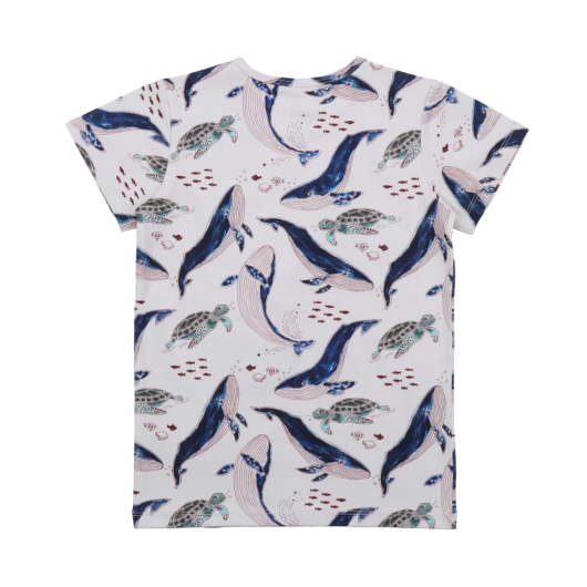 T-SHIRT Whales & Sea Turtles WALKIDDY - immagine 2