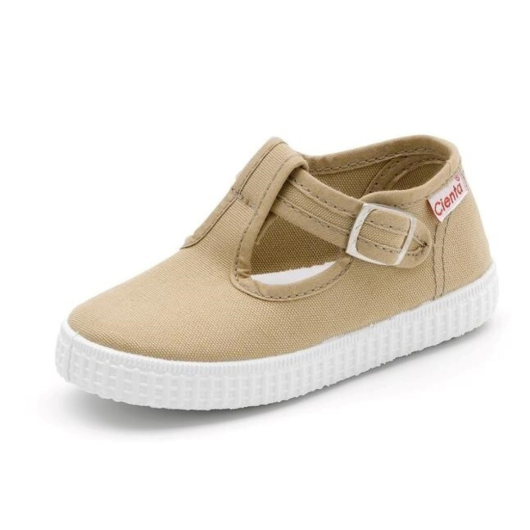 SANDALI in Cotone Biologico CIENTA Beige