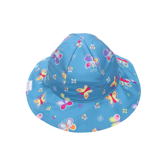 CAPPELLO ESTIVO Reversibile FLAPJACKKIDS Farfalle/Fiori - immagine 2