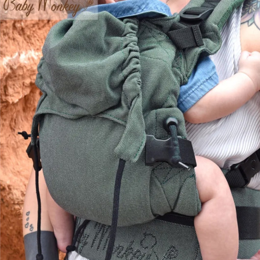 Marsupio ergonomico BABY MONKEY REGOLO ORIGINAL ESSENTIAL Verde - immagine 2