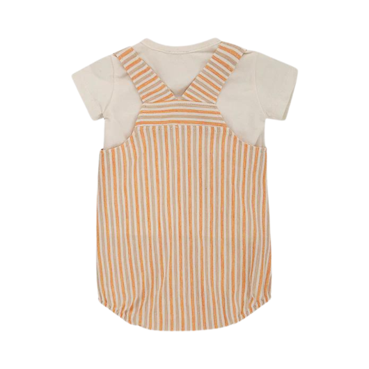 COMPLETO Neonato Salopette e T-shirt LALALU' - immagine 2