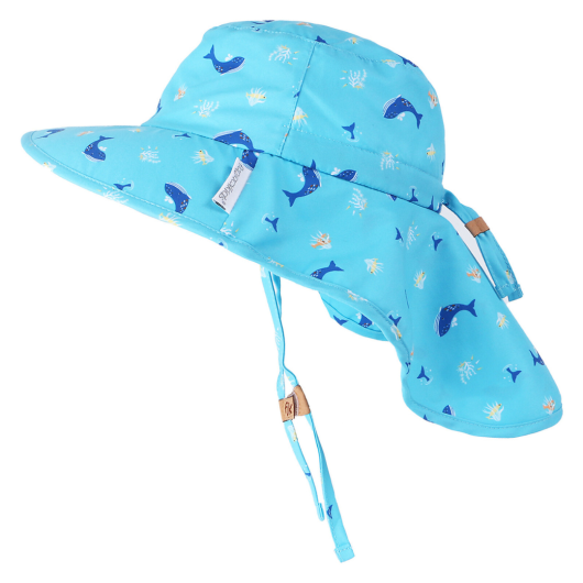 CAPPELLO ESTIVO con Paracollo FLAPJACKKIDS Balene