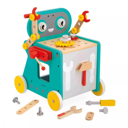 PRIMI PASSI CARRELLINO MULTI ATTIVITA' Robot Brico JANOD