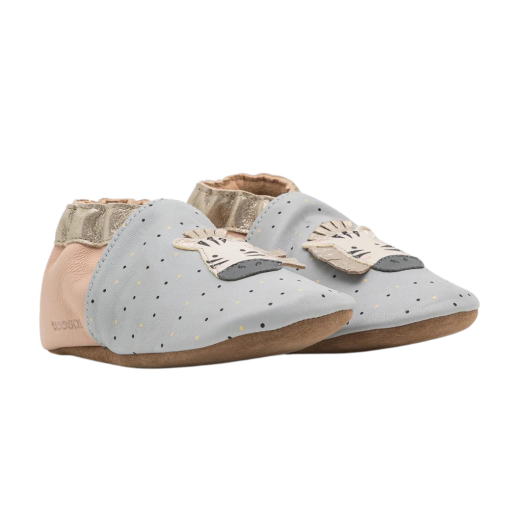 SCARPINE ROBEEZ Cute Zebra Gris Rose