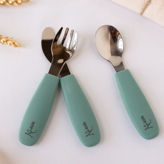 POSATE in Acciaio Inossidabile e Silicone KIOKIDS - immagine 3
