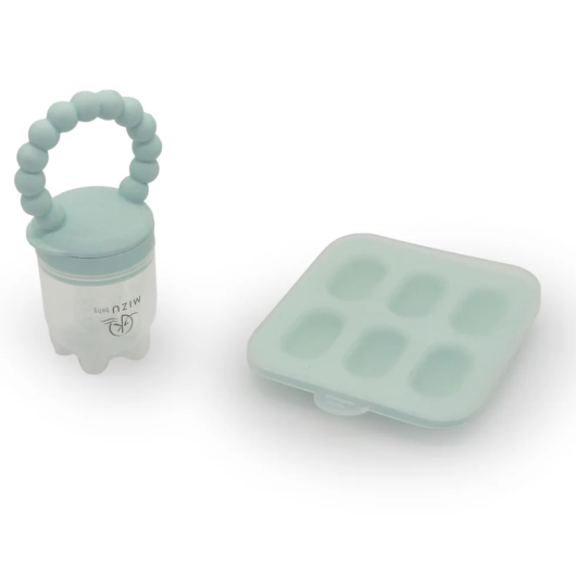 KAORI SOFT CIUCCIA FRUTTA IN SILICONE + STAMPO CUBETTI GHIACCIO MIZU Baby