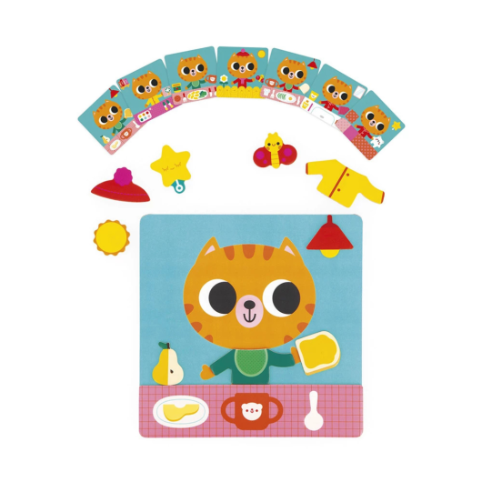 GIOCO MAGNETICO "Il Gattino dei Rituali Quotidiani" JANOD - immagine 2