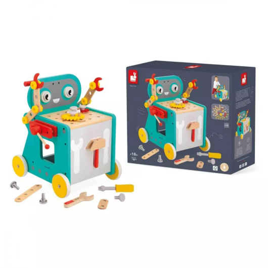 CARRELLO PRIMI PASSI ROBOT BRICO KID'S JANOD - immagine 2
