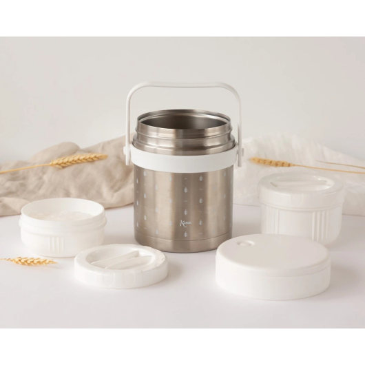 THERMOS PAPPA 1L o (400 ML + 300 ML) KIOKIDS - immagine 4