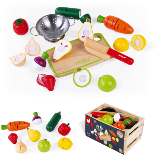 Maxi Set FRUTTA e VERDURA DA AFFETTARE JANOD