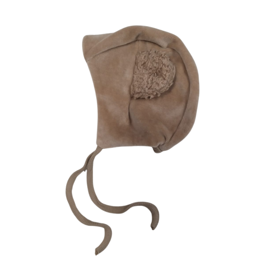 CAPPELLINO BIMBO con Orecchie Peluche da Orsetto WOOLY ORGANIC - immagine 2