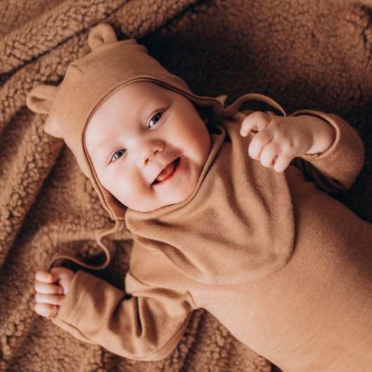 CAPPELLINO BIMBO in Lana Merino WOOLY ORGANIC - immagine 2