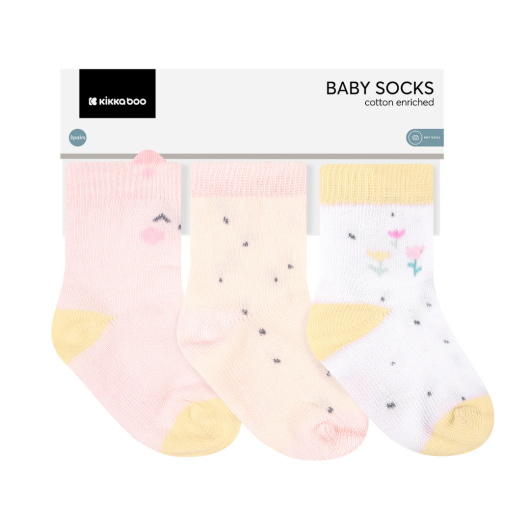 SET 3 paia CALZINI NEWBORN 0-6 Mesi KIKKA BOO - immagine 3