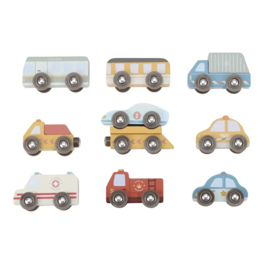 SET VEICOLI in Legno LITTLE DUTCH