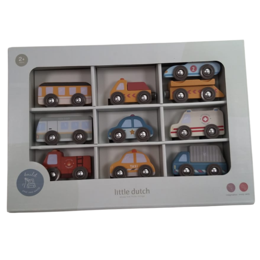 SET VEICOLI in Legno LITTLE DUTCH - immagine 3