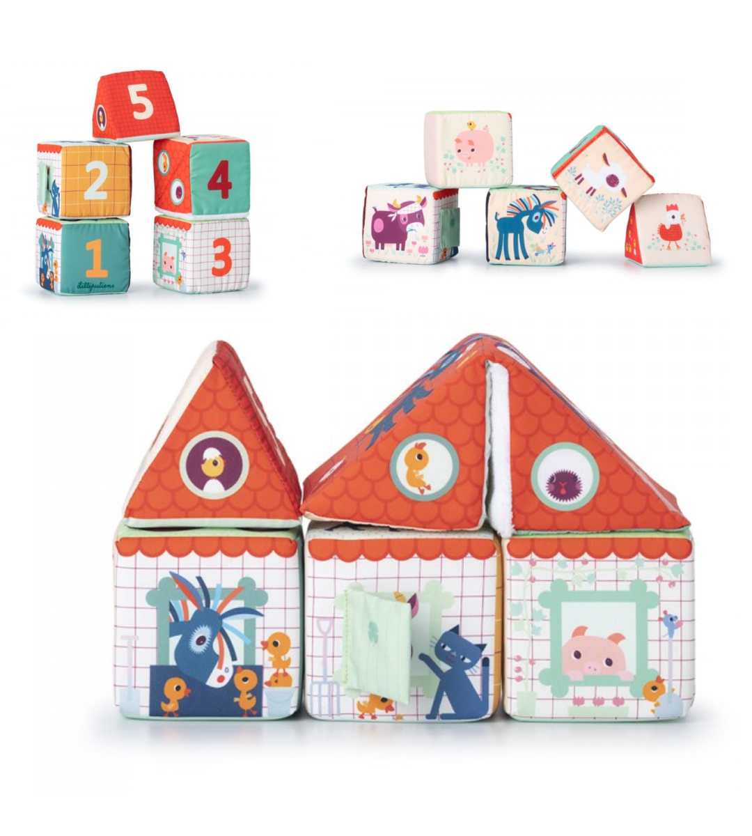 CUBI MORBIDI da Impilare LILLIPUTIENS Fattoria