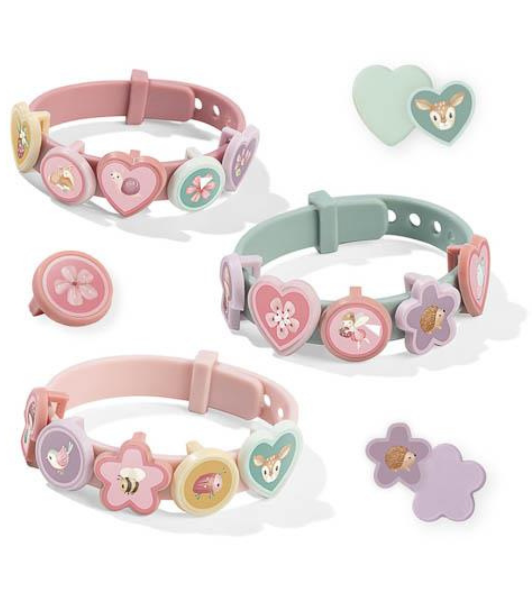 SET BRACCIALETTI e CHARMS Fairy Garden LITTLE DUTCH