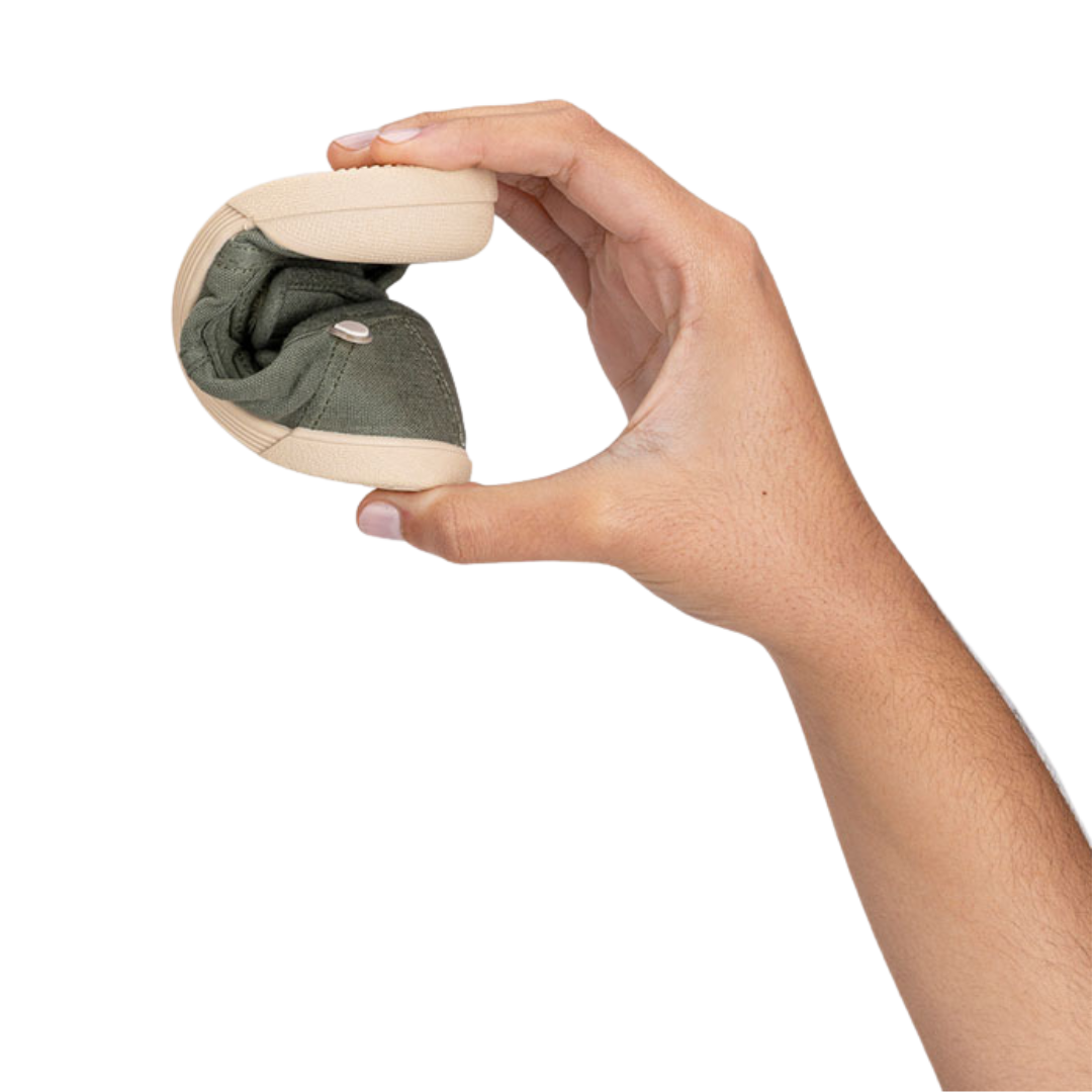 SCARPE di tela Barefoot LONA CHIUSURA A STRAPPO IGOR Kaki - immagine 4