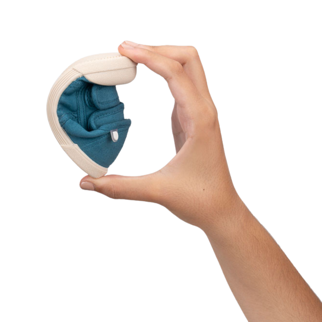 SCARPE di tela Barefoot LONA CHIUSURA A STRAPPO IGOR Petrolio - immagine 5