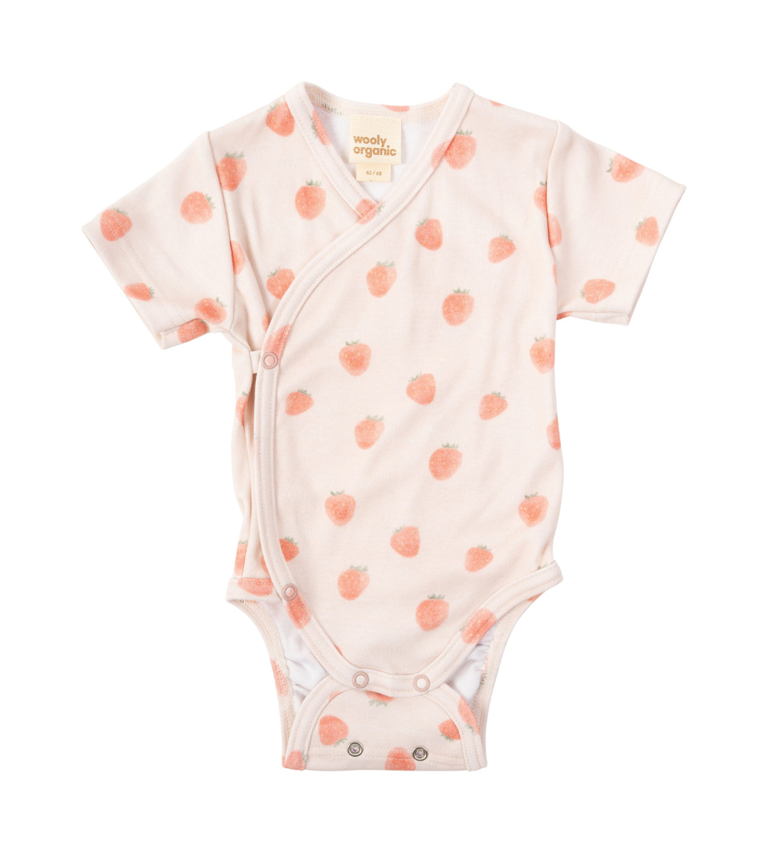 BODY a Maniche Corte WOOLY ORGANIC Strawberry Spark