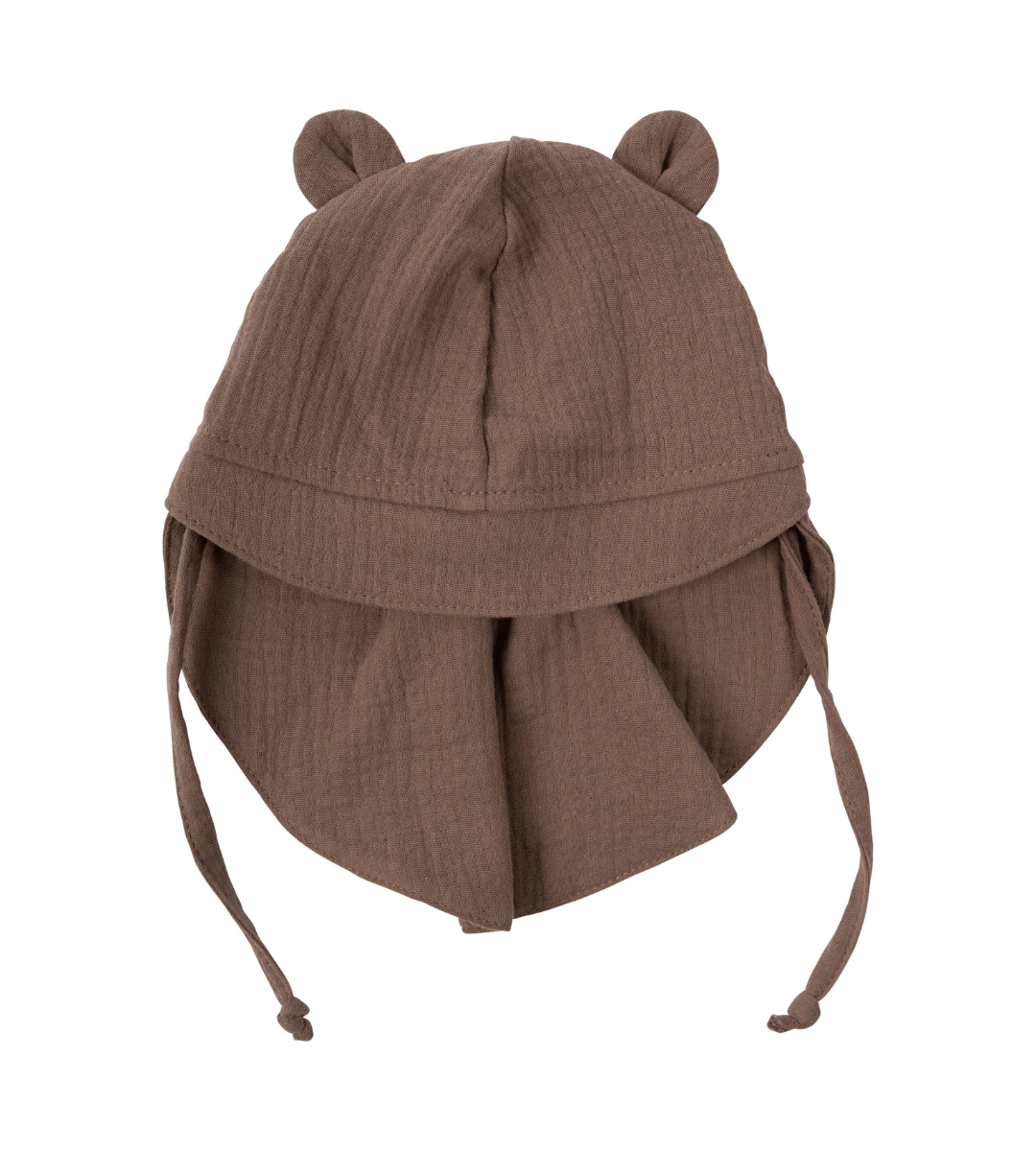CAPPELLINO BIMBO con Orecchie Orsetto Tesa Larga WOOLY ORGANIC