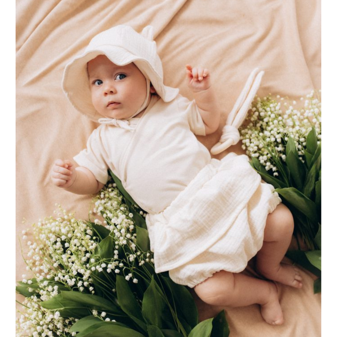 PANTALONCINO CULOTTE Bimba con Volant WOOLY ORGANIC - immagine 2