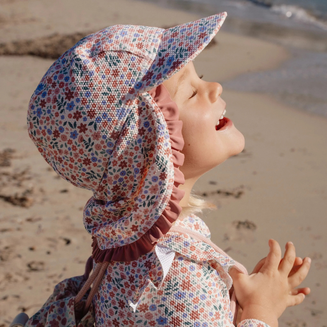 CAPPELLO con Copri Collo Protezione UPF 40+ LITTLE DUTCH - immagine 3